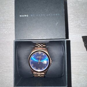 Marc by Marc Jacobs Blue and Rose Gold Timepiece